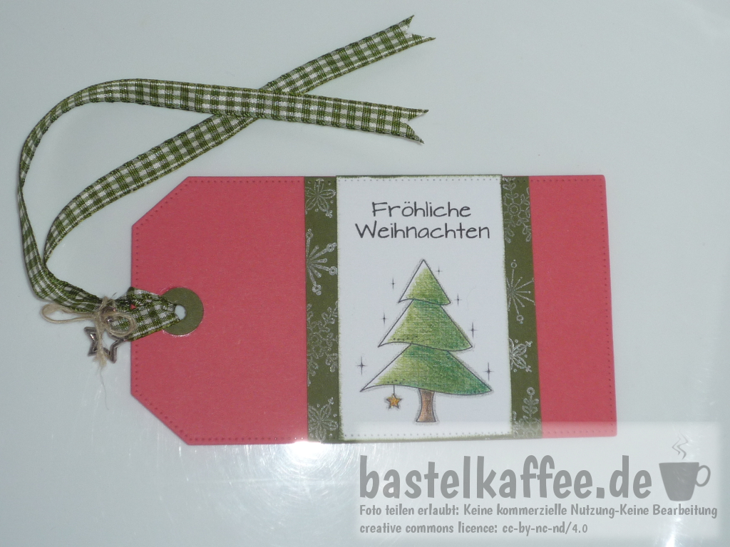 gift tag wit digital stamp christmas tree
