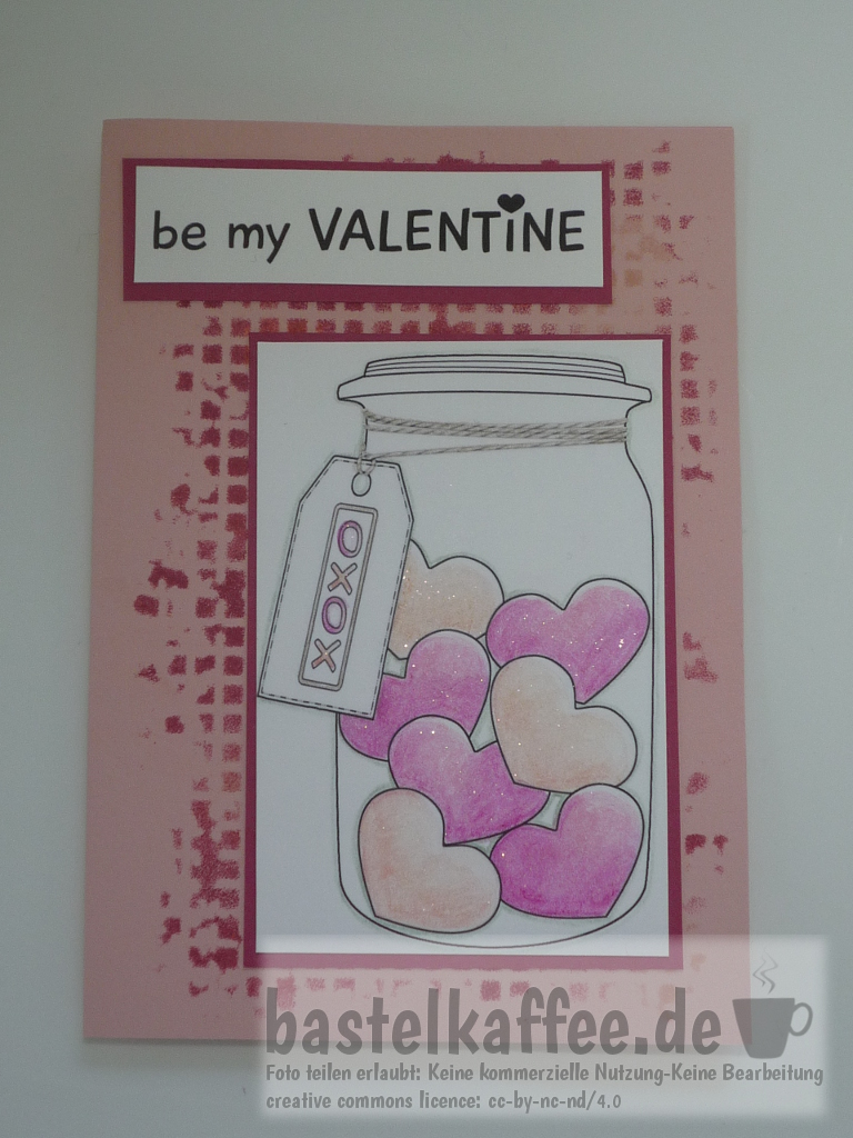 digi stamp - valentine card craft