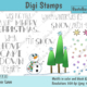 Digi Stamps Set Winter & Weihnachten, bunt