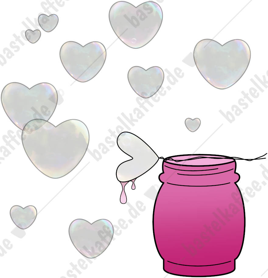 Digi Stamp "Valentine Wishes", Soap Bubbles