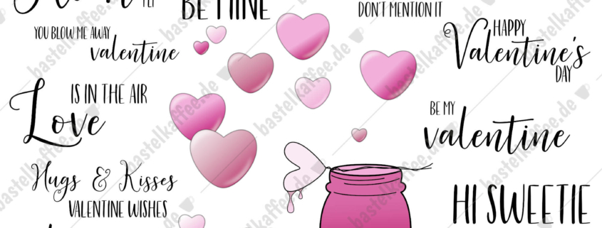 Digi Stamps Set "Valentine Wishes", colored
