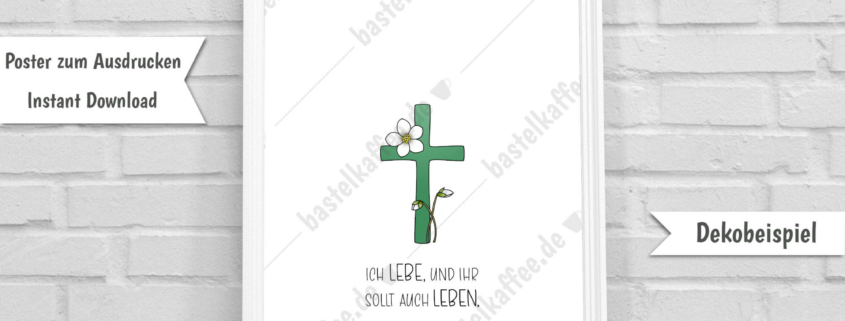 Poster Ostern Kreuz
